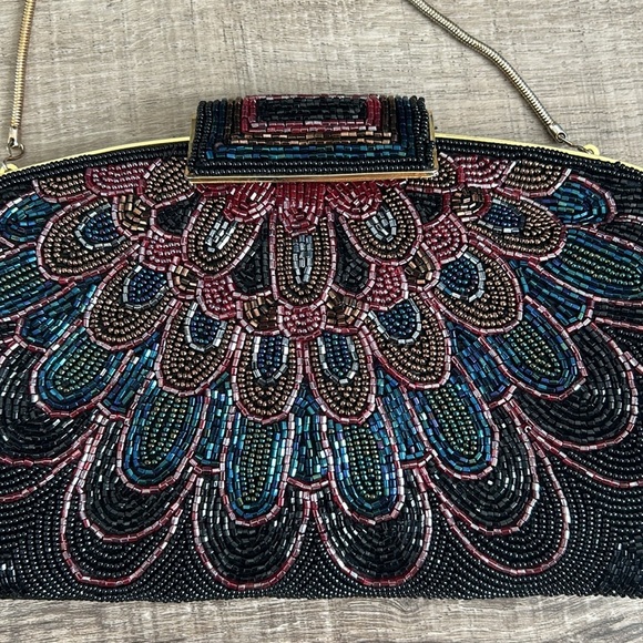 Vintage Mid Century beaded bag - Picture 2 of 10